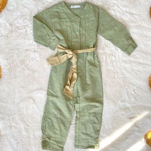Zara kids olive jumpsuit